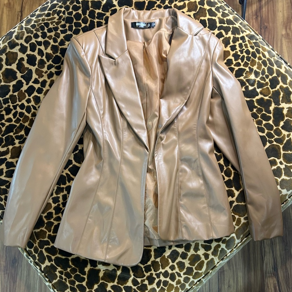 Missguided Blazer Pleather Jacket - image 1
